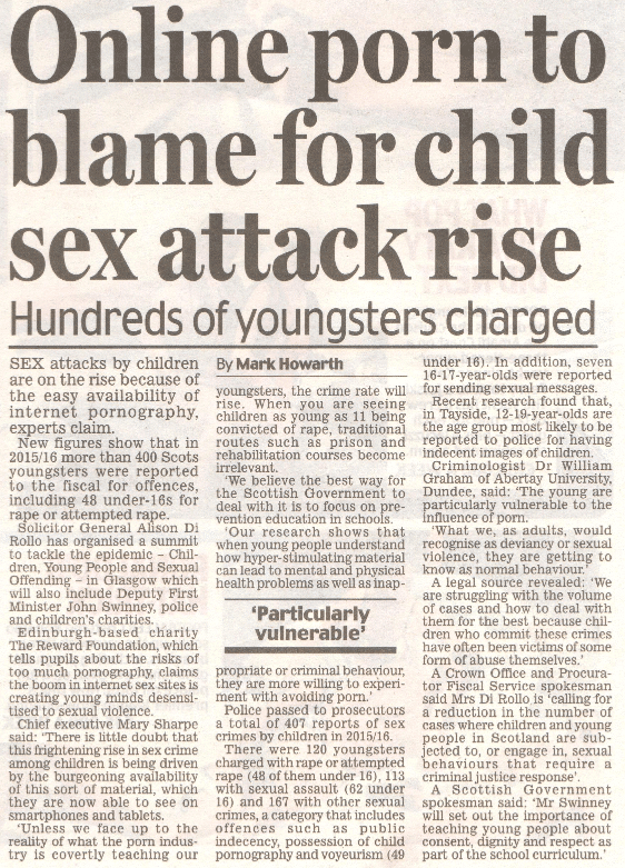 Online porn to blame for child sex attack rise