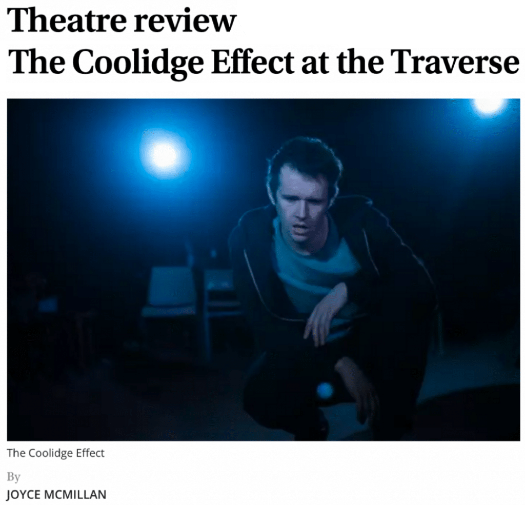 Theatre review The Coolidge Effect at the Traverse