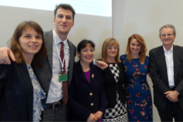 Croatia Conference organisers Blanka Magdic and Ivan Munjin with Mary Sharpe, Nataša Ropret, Haley Halverson and Darryl Mead