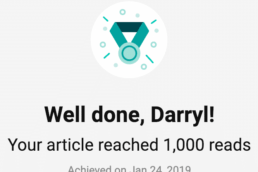 ResearchGate 1,000 reads