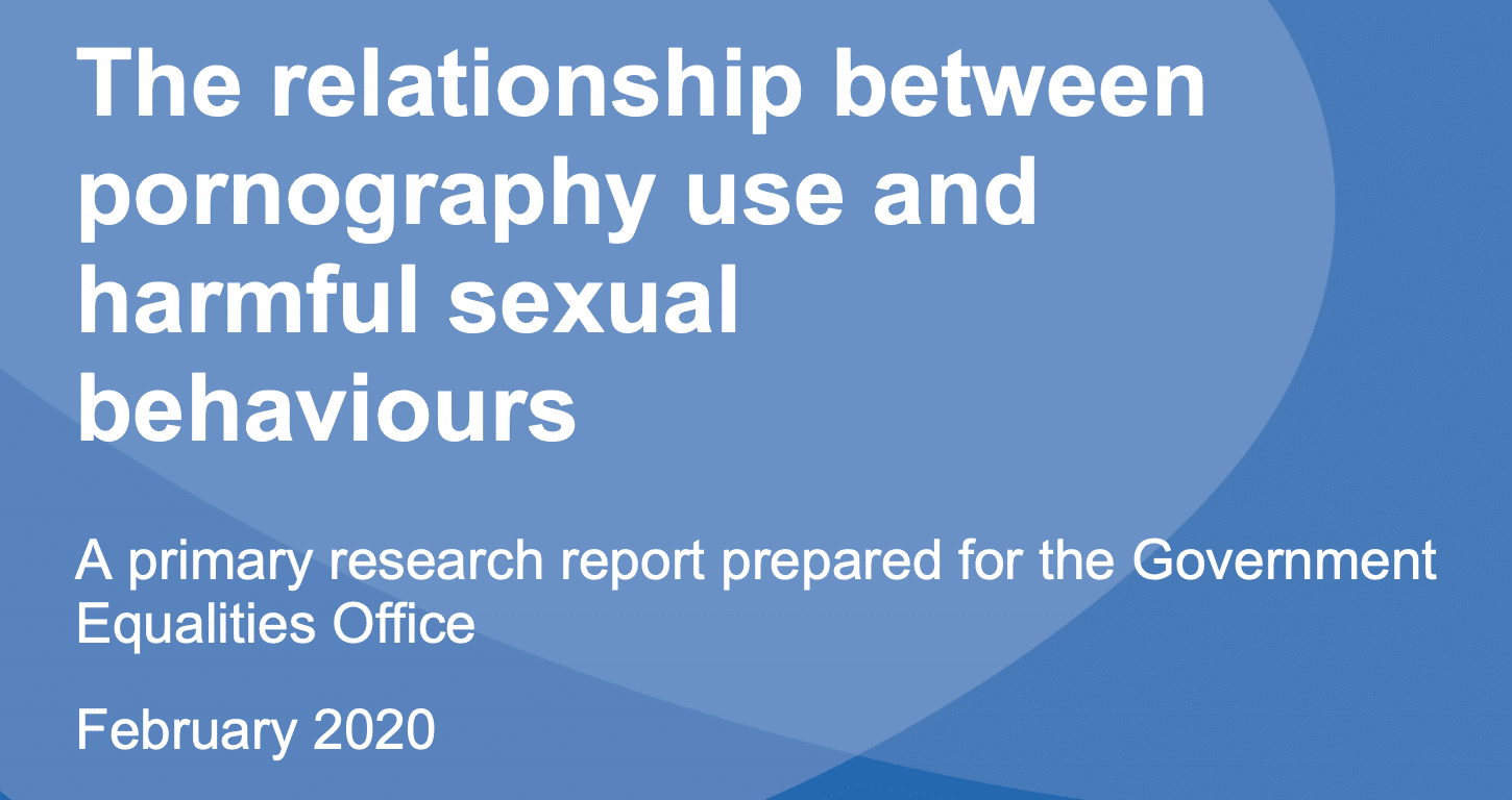 New UK Government Reports on Pornography and Harmful Sexual Behaviours