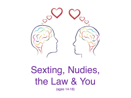 sexting nudies law you